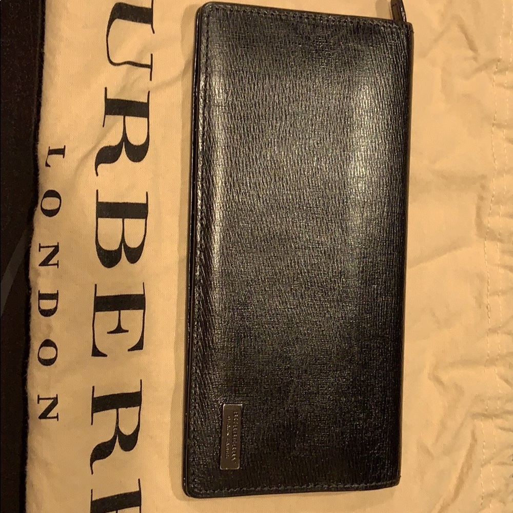 Vintage Burberry Black Label Long Bifold Wallet
